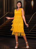 Collar Tuxedo High-Waisted Dress Elegant Wind Event Event Dress