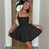 Toloer Summer New Women's French Temperament Elegant Sexy Low Chest Waist Sling