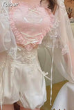 Harajuku Kawaii Bustier Tank Top Women Pink Lolita Corset Indie Aesthetic Alternative Korean Fashion Casual