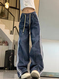 boyfriend jeans with splice piping and
