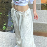 Women's Baggy Cargo Pants Loose Oversized Hippie Drawstring Tech Pants Streetwear Joggers Wide Leg Cloth joggers