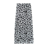 2025 New Women's Animal Print Pattern Net Tector-Smeared Tsets Half