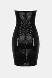 Cutout Strapless Mini Dress with