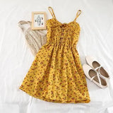 Women Floral Playsuits Bohemian Short Wide Leg Pants Rompers Holiday Summer Sleeveless Print Chiffon