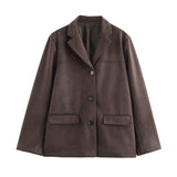 Women's New 2025 Fashion Free Single-Dbutton Casual Suit
