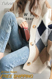 Women Knitted Cardigan Sweaters Casual Loose Button Cardigan Sweaters Coat Warm Clothes Women Autumn Winter