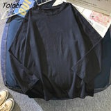 Long Sleeve T-shirts Women Casual Basic Tees Simple Design Hot Sale All-match Students O-neck Tops Korean Style Spring
