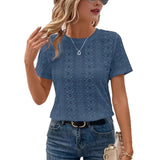 Wish Hot-Solded Empty V-Neck Short-Sleeved Bat Sleeves Thin T-Shirt New