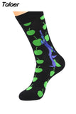 6 pair/lot style Cool Men Novelty funny socks Interesting pattern combed cotton Colorful Happy socks big size crew