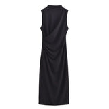 Midi Dress 2025 Spring/Summer Banquet Sleeveless Dresses In The Long