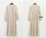 Plus Size Print Summer Dress Dot Evening Vintage Dresses Party Oversize Long Sleeve Beach Women Dress Robe Vestido