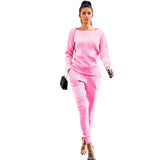 Toloer New Women's Wear Autumn And Winter Urban Leisure Two-Piece Set-Outfit