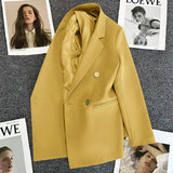 Toloer Fried Street Small Suit Jacket Female 2024 Spring And Autumn New Korean Version Web Celebrity Temperament Small Casual Suit-Outfit