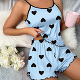 Summer Women's Pyjamas Two Sets Of Sexy Casual Sling Vest Shorts Homewear
