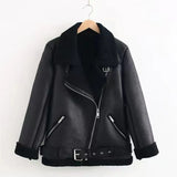 2022 Winter Coats Women Thick Faux Leather Fur Sheepskin Coat Female Fur Leather Jacket Aviator Jacket Casaco