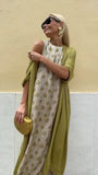 Summer New Temperament Elegant Printed Dress Collar Vest Two-Piece Set