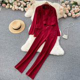 VAREY LIN New Spring Autumn Women Fashion Three-piece Set Single Breasted Blazer Coat+Strapless Vest+high Waist Pants OL