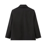 And Autumn Women's Loose Casual Blazer Jacket Temperament Commuting Suit