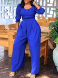 Women's Winter Long Sleeves Loose Broad-Legged Straight-Tight Large-Size African