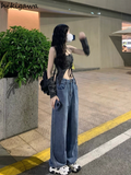 Ropa Mujer Sexy Sling Tops Female Summer Fashion Tunic Tanks Lace Up Backless Y2k Top Korean Harajuku Camis Women