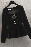 Spring New French Elegant Women's Pants Set Fashion Velvet Coat Trousers Two-piece Set Female Casual Wear Tracksuit