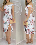 Women Sexy Shiny Rhinestone Embellished Off Shoulder Bodycon