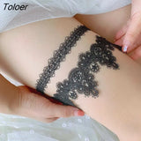 Sexy Women Bow Leg Ring Lingerie Lace Garter Belt Leg Loop Wedding Garters Bridal Female Cosplay Thigh Ring Stocking
