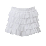 Toloer 2023 New French Square Collar Knit With Cardigan Long Sleeve Top Fashion Temperament Cake Short Skirt