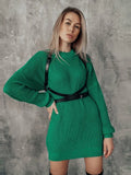 Women Cashmere Knitted Sweater Pullovers Casual Loose O Neck Thick Long Sweater 2022 Autumn Winter Oversized Basic Ladies