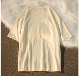 Aesthetic Print Oversized T-shirt-Outfit