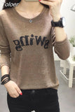 Fashion 2023 Spring Shinny T Shirt Women Paris Letter Printed Casual O Neck Long Sleeve Harajuku Shirts Female