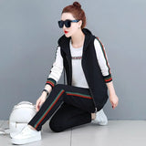 style 2020 New Women Clothing 3 Piece Set Plus Size Oversized Autumn Suit Hoodies Lounge Wear Female Top And
