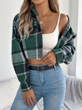 Shooting 2025 Autumn And Winter Lattice Long Sleeve Hair And Short Jacket Women's