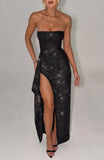 2025 New Style Temperament Sexy Body-Gender Flashy Twilight Open Skirt Dress