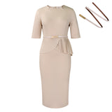 Women's 2025 Summer New Fashion Solid Color OL Tongle Ass African