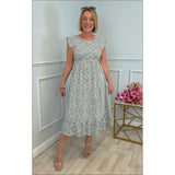 Summer Explosion Lady Print Floral Elegant Dress Holiday