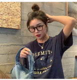 Vintage Bear Graphic Oversized Tee-Outfit