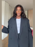 2025 New Women's Loose Commute High-End Feeling Short-Line Long-Sleeved Blazer