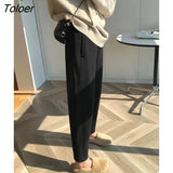 Thicken Women Harem Pants Autumn Winter Trousers Casual Apricot Black Sweatpants Loose Female Trousers Warm Capris