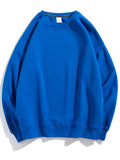 Cotton Pullover Sweatshirts Oversize Women O Neck Loose Long Sleeve Top Solid Oversized Green Sweatshirt For Women