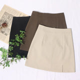 Half-Dressed New Spring And Summer 2025 New Suit Skirt High-Waisted Hip-Proof Open-Fork Skirt