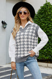 V-Neck Capped Sleeve Knit