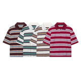 Spring Long Sleeves Vintage Striped Spoo T-Shirts For Loose