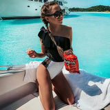 Piece Swimsuit 2022 Sexy Cross Back Swimwear Women Swimsuit Vintage Retro Bathing Suits Beach Wear Swim Print Monokini