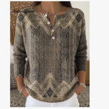 Solid-Colored Women's Knitted Sweater Autumn/Winter