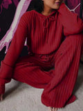 Knitting Hoody Top and Pants 2PC Lounge