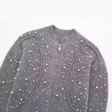 Autumn Pearl Knitted Pilot Jacket 9598197-Outfit