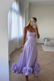 New Sling Belt Three-Dimensional Flowers A Skirt Women's