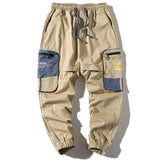 Spring New Men Casual Pants Men's Trend Wild Japanese Straight Pants Male Drawstring Cargo Pants Brand