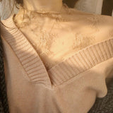 Autumn women Long Sleeve Turtleneck Lace Shirt Sexy Blouse lady Slim Blouse Perspective Mesh female Shirts
